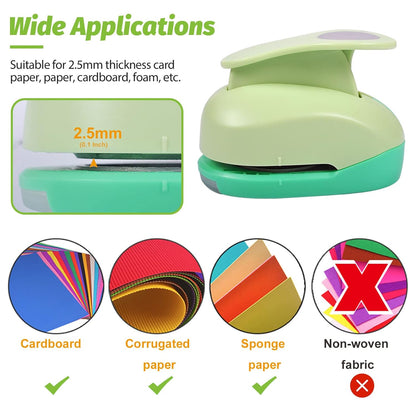 UCEC 2 Inch Circle Punch, Paper Punch, 2 Inch Hole Punch, Circle Hole Punch Cutters for Paper Crafts DIY Handmade Crafting Scrapbook Tools Cards Arts Fun Projects