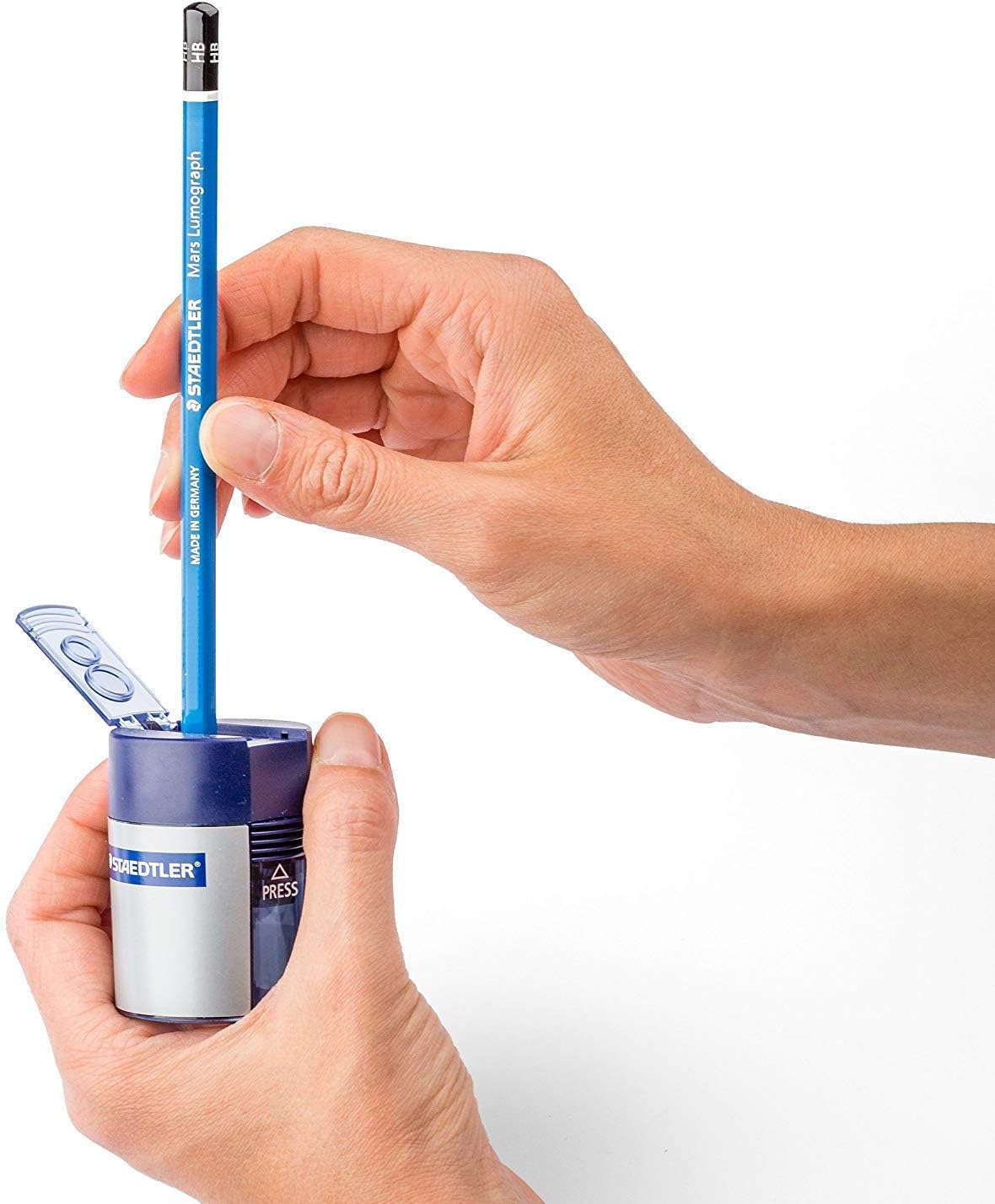 Staedtler Double-hole Tub Pencil Sharpener, No Packing (2 Pack)