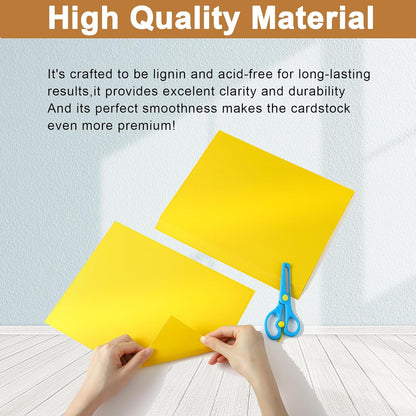 Silunkia 120 Sheets Cream Shimmer Cardstock 8.5 x 11 Off White Paper, 250gsm/92lb Premium Glossy Paper Card Stock for DIY Cards Making, Wedding Invitations, Anniversaries, Business Cards, Menus