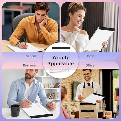 Nichela 2 Pack Legal Pads 8.5 x 11 White Note Pads 8.5 x 11 Notepad Micro Perforated Writing Pads Lined Paper Pads Wide Ruled Pad of Paper 30 Sheets Notebook for To-Do Lists, School & Office Supplies
