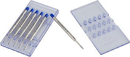 Alohaster Refills, for Parker Ballpoint Pens, Gel Ink, 0.5 mm, Black, 6 Count