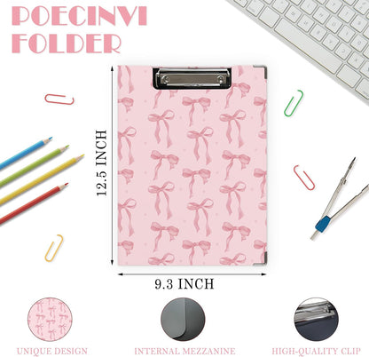 Trendy Black Leopard Print Clipboard Folio with Storage for Office Classroom, Preppy Dark Cheetah Print Padfolio with Metal Clip for Nurses Teachers Students Women Men, 12.4x9.25 in