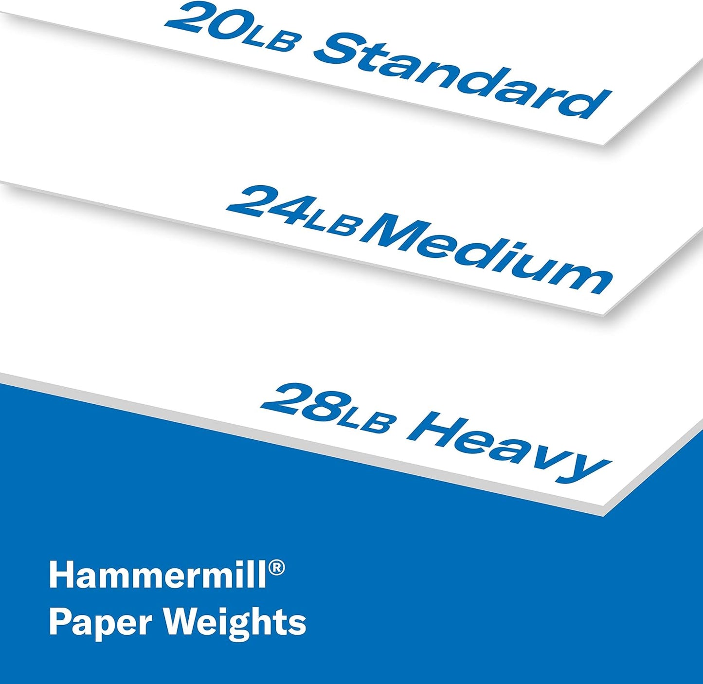 Hammermill Printer Paper, Fore Multipurpose 20 lb Copy Paper, 8.5 x 11-1 Ream (500 Sheets) - 96 Bright, Made in the USA, 103267