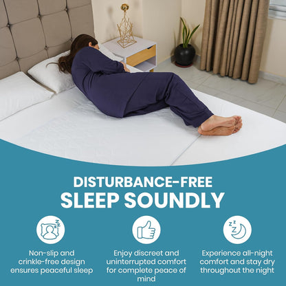 Epica Premium Ultra Plus Waterproof Sheet Protector Bed Pad, Under-pad, Quilted, Waterproof, and Washable, 34" x 52" for Children or Adults with Incontinence 34”x 52” (500 Washes ) Pack of 1