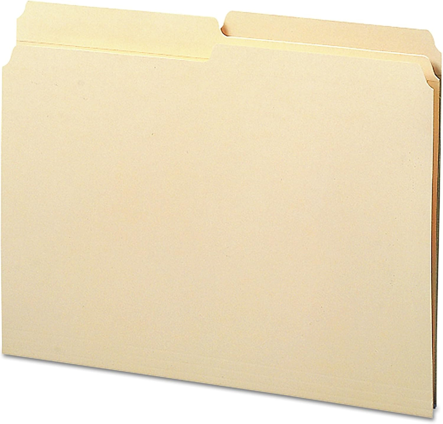 Smead File Folders Letter Size, Reinforced 1/3-Cut Tab, Assorted Positions, Letter Size, Manila Folders 8.5 x 11, 100 per Box (10334)