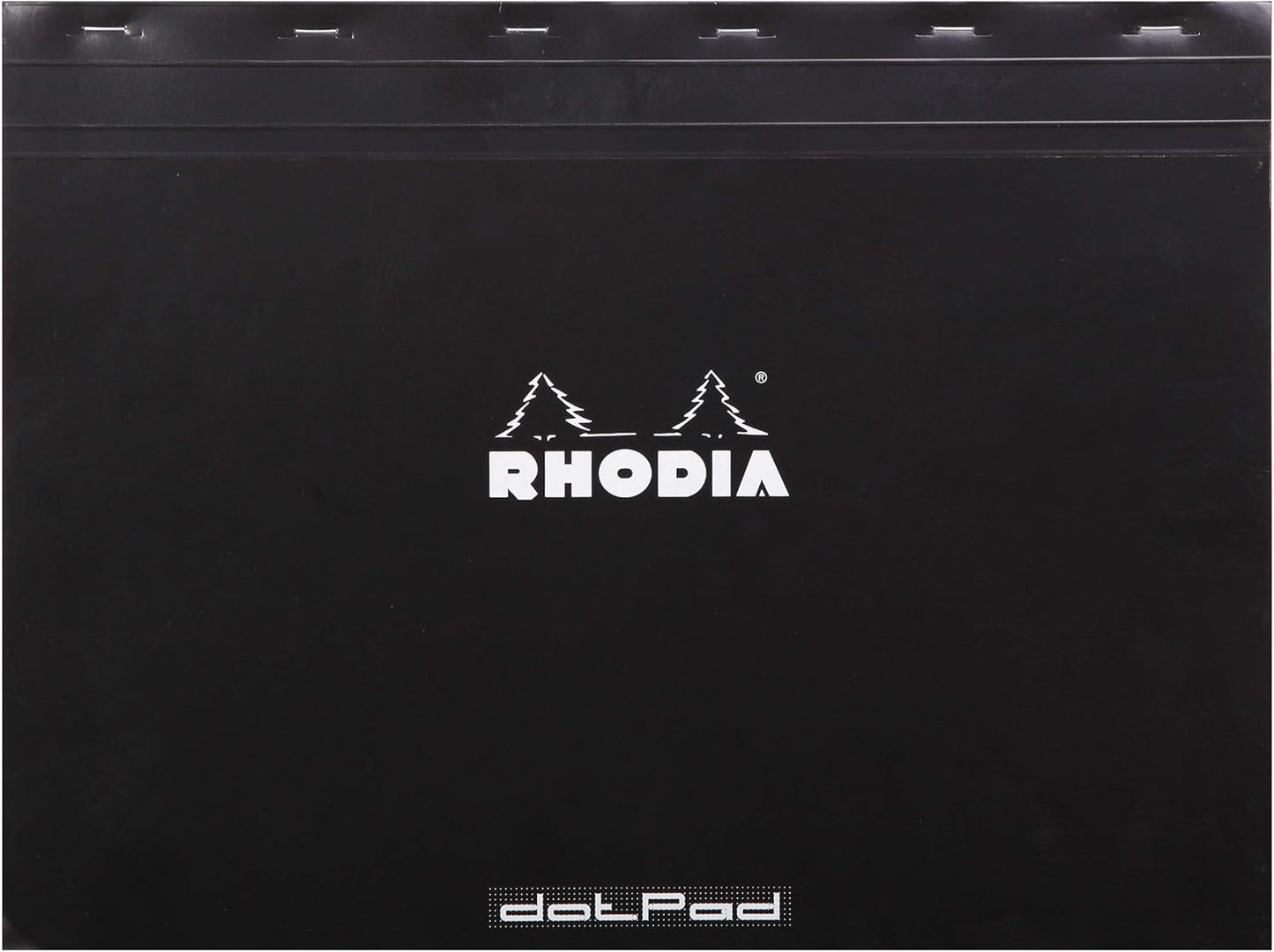 Rhodia Head Stapled Pad, No16 A5, Dot - Black