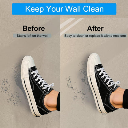 Orga'Neat Wall Protector, 17.7in x 16.4ft/32.8ft Clear Plastic Electrostatic Wall Protective Film Sheet, Static Cling, Guard Walls from Trash Can, Kitchen Oil & Food Splash, Furniture