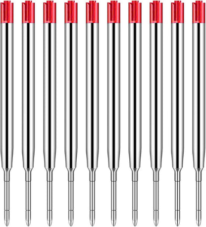 Pack of 10 Replaceable Ballpoint Pen Refills, G2 Gel Ink Refills,1mm Medium Point,Twist Pen Refill,Ball Point Pen Refills,Ink Refills for Pens,Black Ink Refills