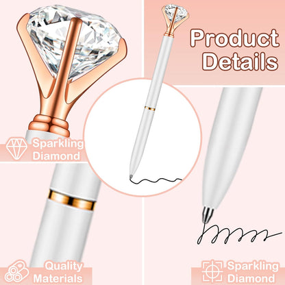 PASISIBICK 3.2 in Black Ink Ballpoint Pen Refills for Metal Diamond Pen(Pack of 20)