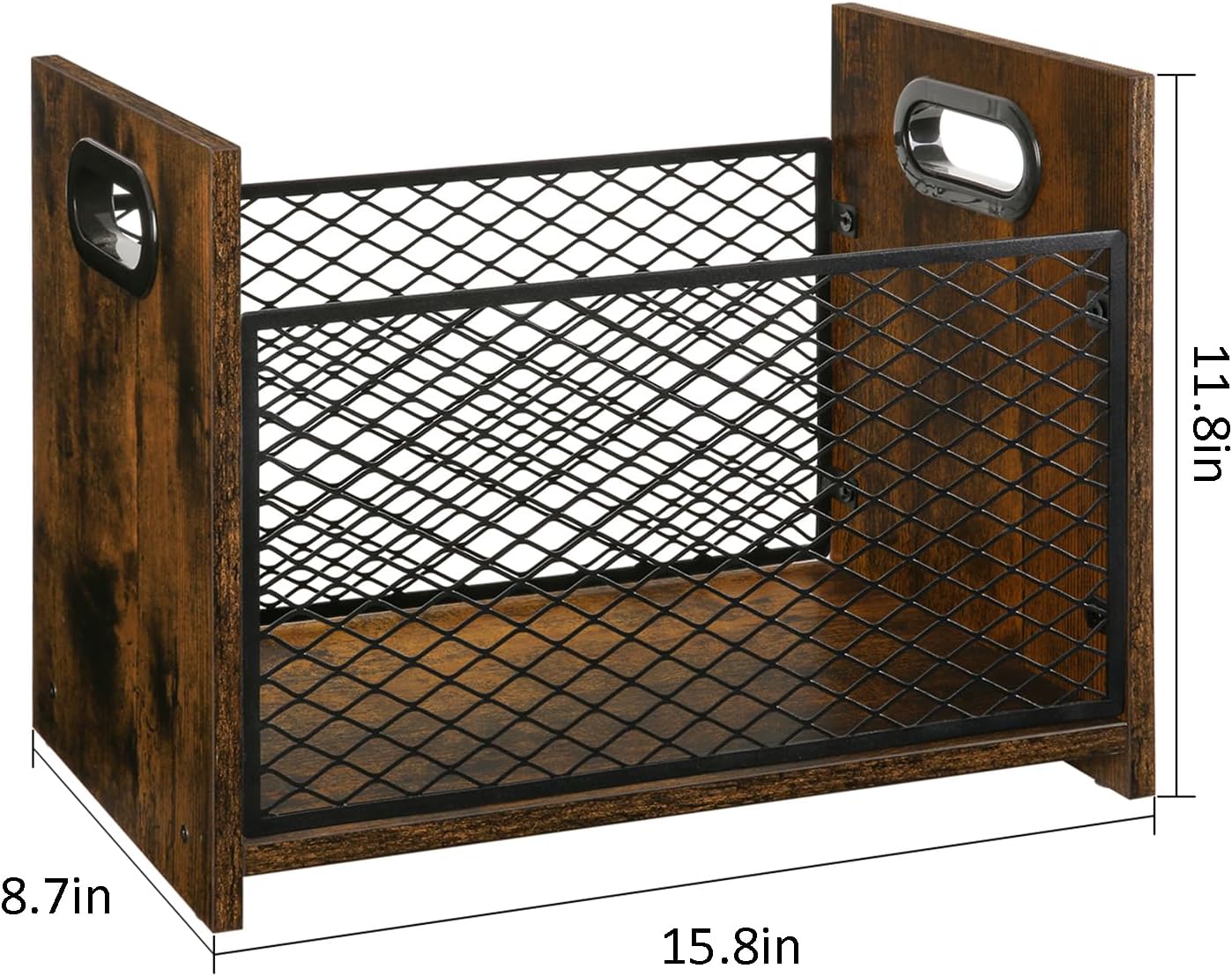 YINMIT Magazine Holder, Magazine Rack Floor, Magazine Storage Basket, File Holder Organizer, Folder Organizer for Magazines, Books, Newspapers, Tablets (Medium)