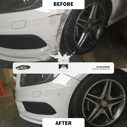 Color N Drive Touch Up Paint - Compatible with BMW Fluid Black (668) - Scratch and Chip Repair Kit - Plus Pack - Colors AA