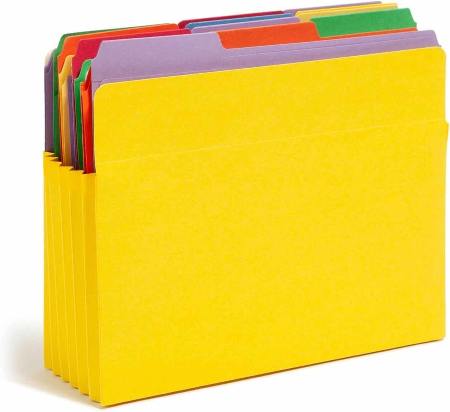 Smead File Pocket, Straight-Cut Tab, 5-1/4" Expansion, Letter Size, Green, 10 per Box (73236)
