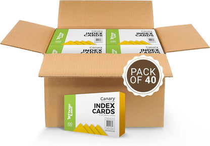 THREE LEAF 3 X 5, INDEX CARDS RULED, 100 CT. WHITE, Ruled Flash Cards, Study Card, Memo Pad, For To-Do List, Art And Craft Projects