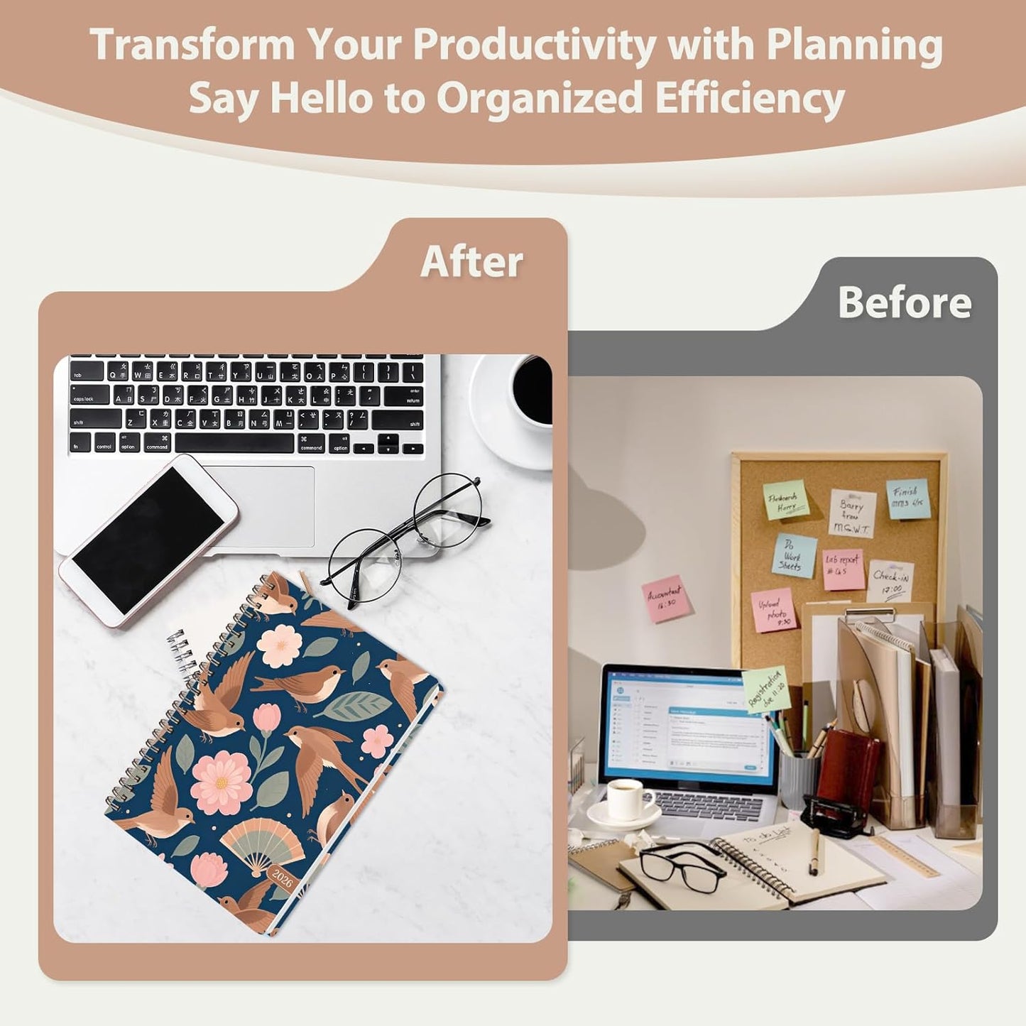 Planner 2026-2027, Weekly and Monthly Academic Year Calendar Planner, July 2026 - June 2027, Daily Agenda Book for Office School Supplies, A5(6.3'' x 8.5'')