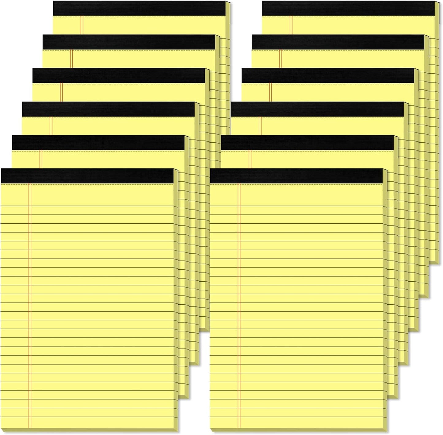 5 Pcs Note Pads 5 x 8 Inch Small Legal Pads 5 x 8 Colored Notepad 5 x 8 Micro Perforated Writing Pads Lined Paper College Ruled 30 Sheets Notebook for Study, To-Do Lists, School & Office Supplies