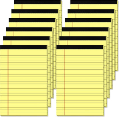 5 Pcs Note Pads 5 x 8 Inch Small Legal Pads 5 x 8 Colored Notepad 5 x 8 Micro Perforated Writing Pads Lined Paper College Ruled 30 Sheets Notebook for Study, To-Do Lists, School & Office Supplies