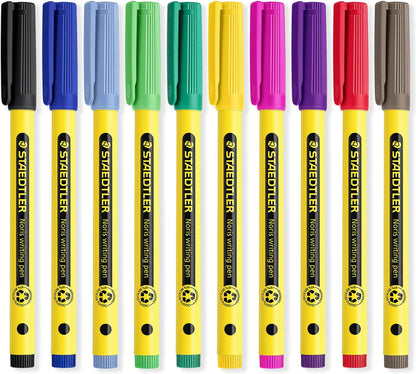 STAEDTLER 307 Noris Writing Pen - Handwriting Pens - 0.6mm Line Width - Ideal for School, Work, Office, etc (Blue)