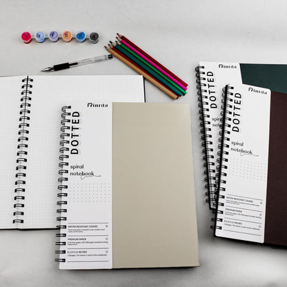 Lined Notebook Spiral Notebook 8.5" x 11"-4 Pack Large Journal Hardcover Notebook 7mm College Ruled Notebook 120 Pages 100 GSM Thick Hardcover Journal for School (LINED, Mult-color)