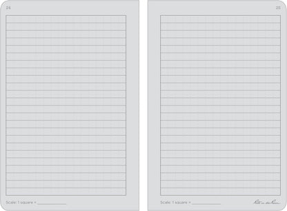Rite In The Rain Weatherproof Stapled Notebook, 4.625" x 7", Orange Cover, Universal Pattern, 3 Pack (No. OR71FX)