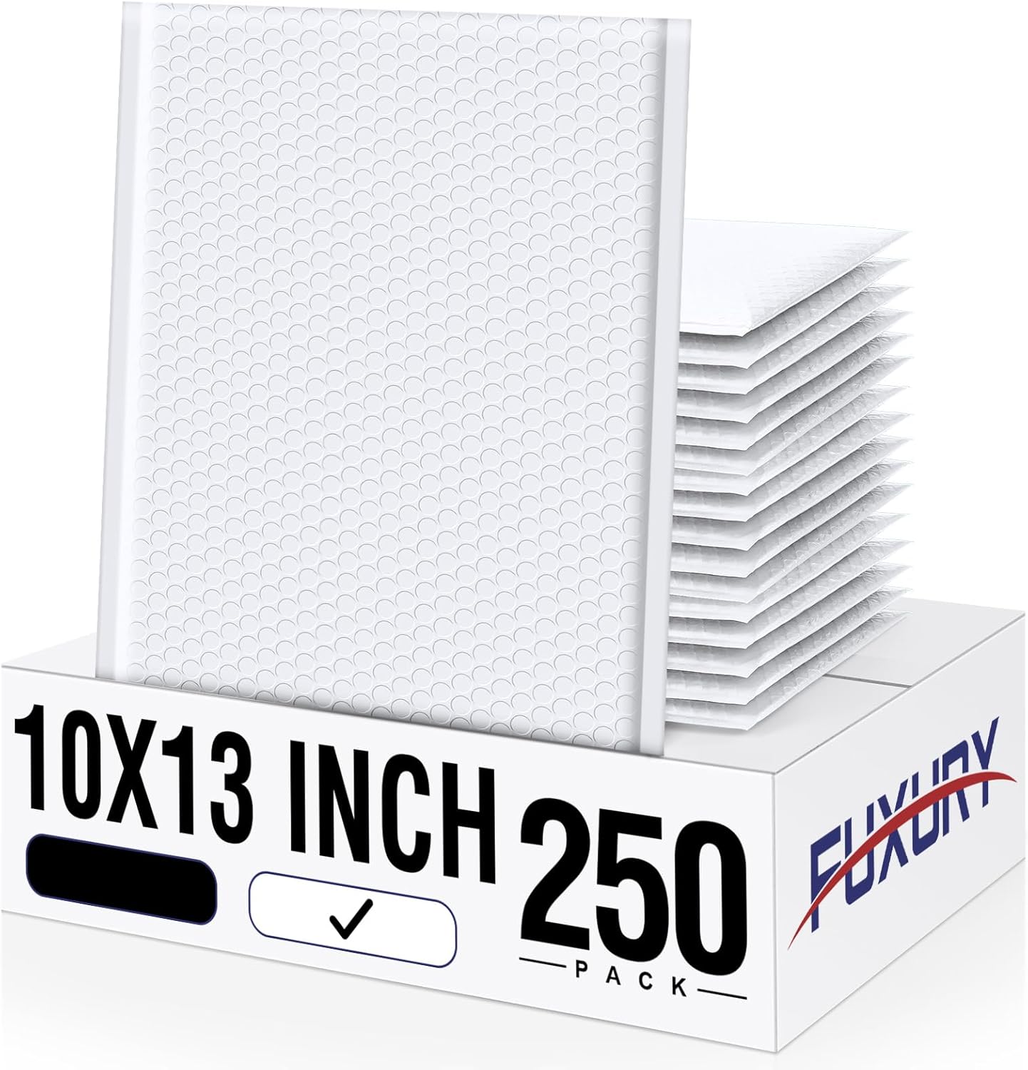Fuxury Black Bubble Mailers 4x8" 200 Pack Waterproof Padded Envelopes Self Seal Bubble Envelopes Usable Size 4x7" Padded Mailers for Small Business Shipping Envelope Mailers