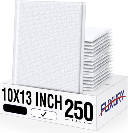 Fuxury Black Bubble Mailers 4x8" 200 Pack Waterproof Padded Envelopes Self Seal Bubble Envelopes Usable Size 4x7" Padded Mailers for Small Business Shipping Envelope Mailers
