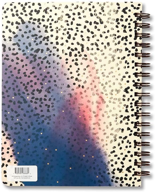 Compendium Spiral Notebook – Expect the Best Things to Happen Today – A Designer Spiral Notebook with 192 Lined Pages, College Ruled, 7.0" W x 9.25" H