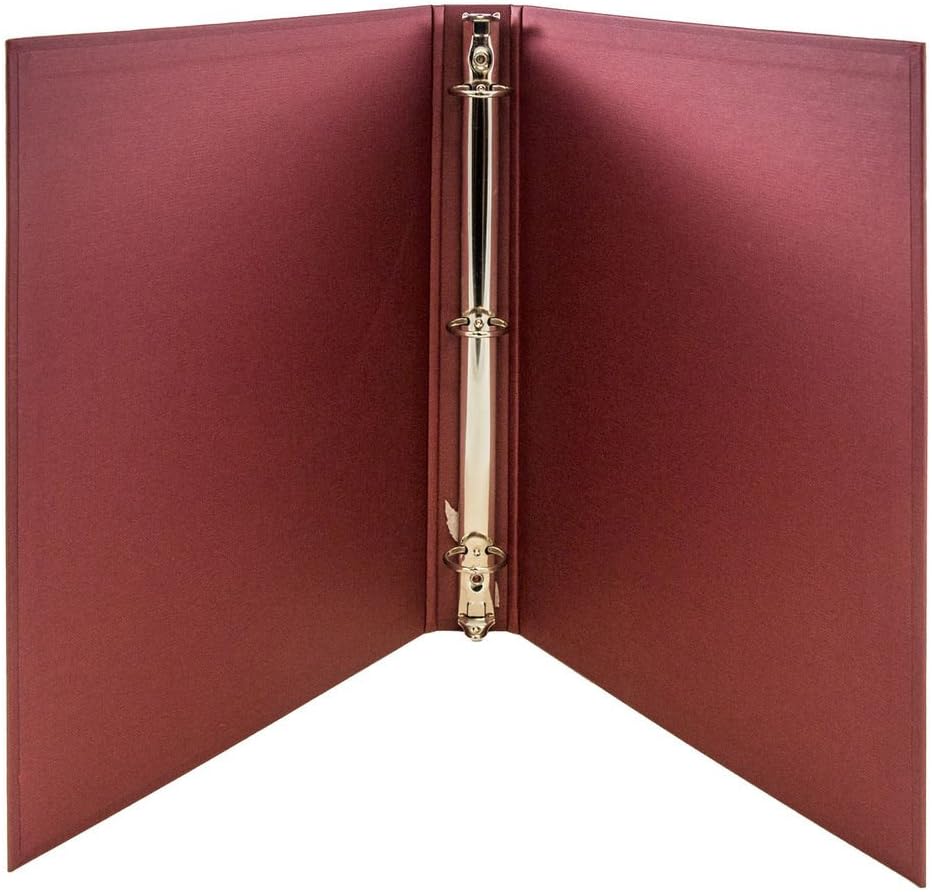 JAM PAPER Plastic 0.75 inch Binder - Clear 3 Ring Binder - Sold Individually