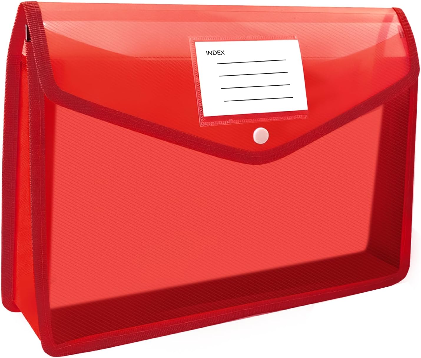 Plastic Expanding File Folder, Folders for Documents, Transparent Envelopes with Elastic Closure, File Folder Organizer Holder, Large Capacity, Fit Letter/A4 Size (2Pcs)
