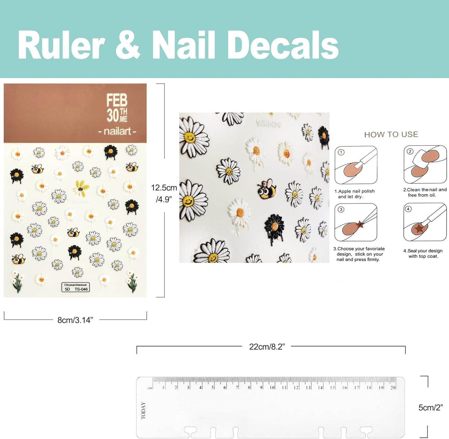 A6 A5 6-Holes Colorful PVC Cover Round Ring View Binder with Snap Button Closure File Folder for Loose Leaf Sheet Protectors Notebook Refill (Pink Daisy, A5 Mini Set) - Colors A