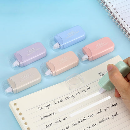 White Correction Tape, 6 Pack, 13.13 Feet Mini Correction Tape, Writing supplies and correction supplies for School And Office. (Milkshake)