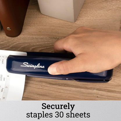 Swingline Stapler, 30 Sheet Capacity, 747 Business Stapler, Jam Free, Metal, Rio Red (74736)