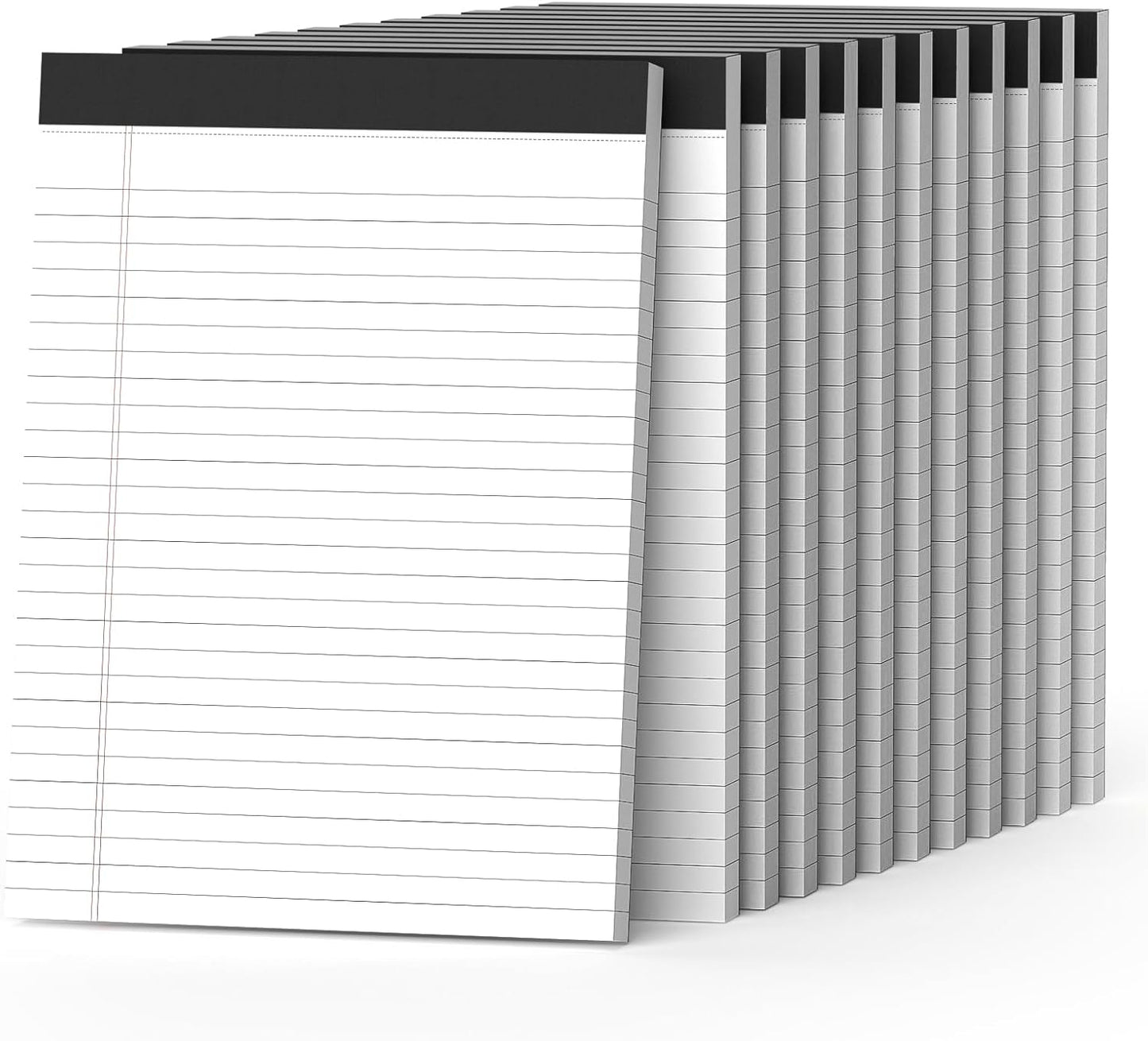 Nichela 5" x 8" Note Pads 6 Pack of Legal Pads Narrow Ruled Notepad with Perforated Notepads 30 Sheets Small Writing Pads 21lb Legal Pad Quality Paper Ideal for Home, Office, or School Use