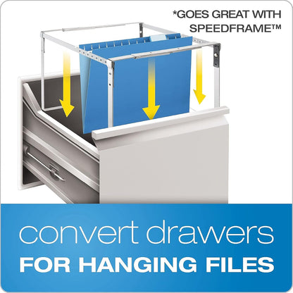 Pendaflex Reinforced Hanging File Folders, Letter Size, Bright Green, 1/5 Cut, 25/BX (4152 1/5 BGR)
