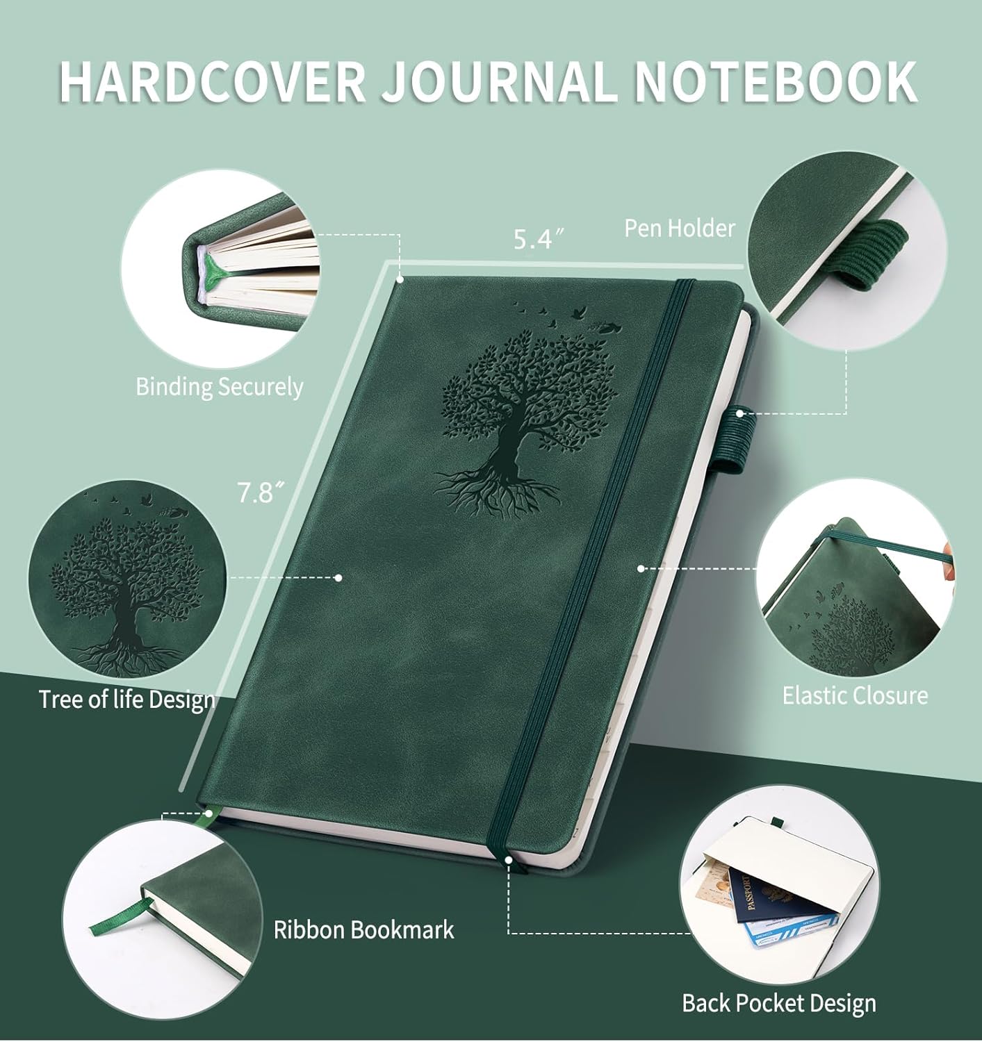 Password Book with Alphabetical Tabs, 4.5"x5.9"Small Pocket Password Keeper Book, 160 Pages/100GSM Hardcover Notebook, Password Organizer for Internet Website Address Login