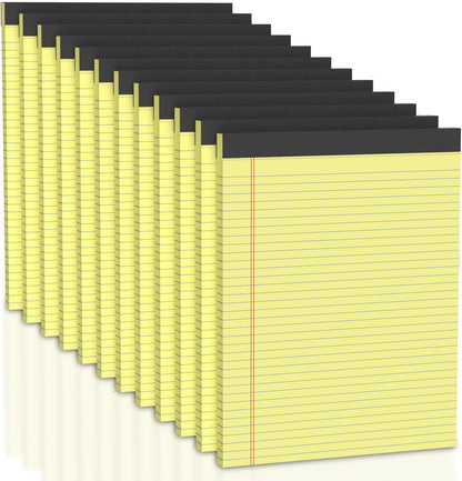 12 Pack Legal Pads 5x8 Inch Colorful Note Pads for Writing NotePads，Narrow Ruled Small Notepad 5x8 inch Legal Pad,30 Sheets Per Notebook Writing Pad for Study, Office, to-Do Lists(Multicolor)