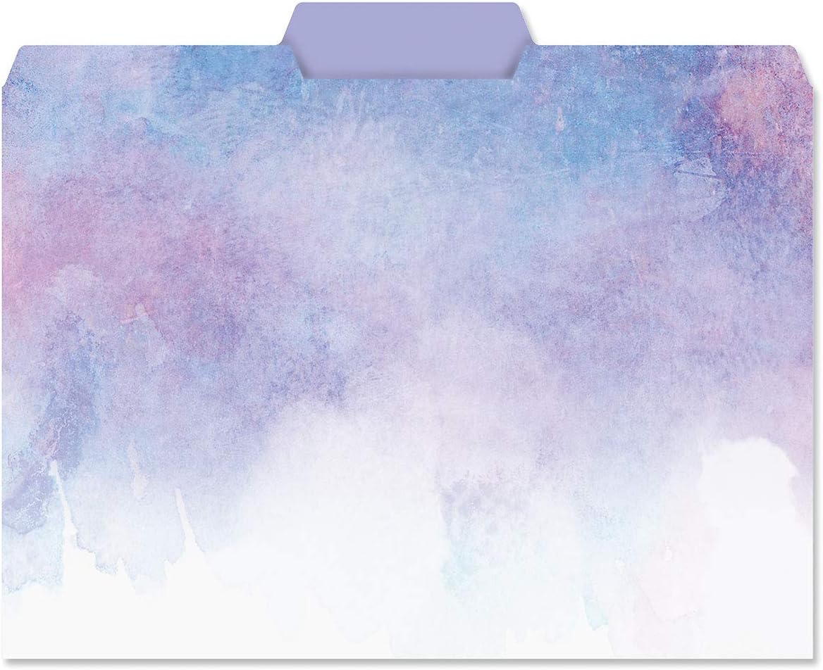 Current Floral Fun File Folders Value Pack - Bulk Set of 24, 6 Pretty Decorative Designs, 1/3 Cut Tabs, Heavy-Duty Paper Stock, Office Supplies for Home & Work, 9-½” x 11-¾” Letter Size