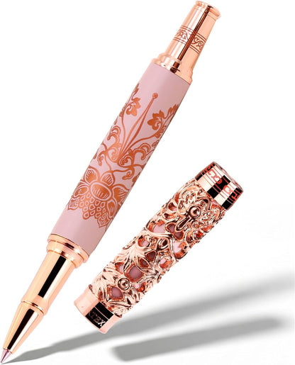 ARTEX Executive Rollerball Pen-Museum Collections-Crafting Timeless Beauty-Luxury Pen Gift & Office Desk Decor, German SCHMIDT refill, Solid Metal Texture