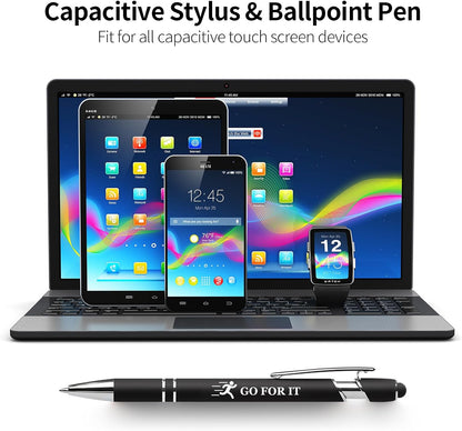 15 Pack Motivational Pen Set - Inspirational Quotes Retractable Ballpoint Pens for Office School Supplies, Encouragement Gifts for Women Men, Multicolor
