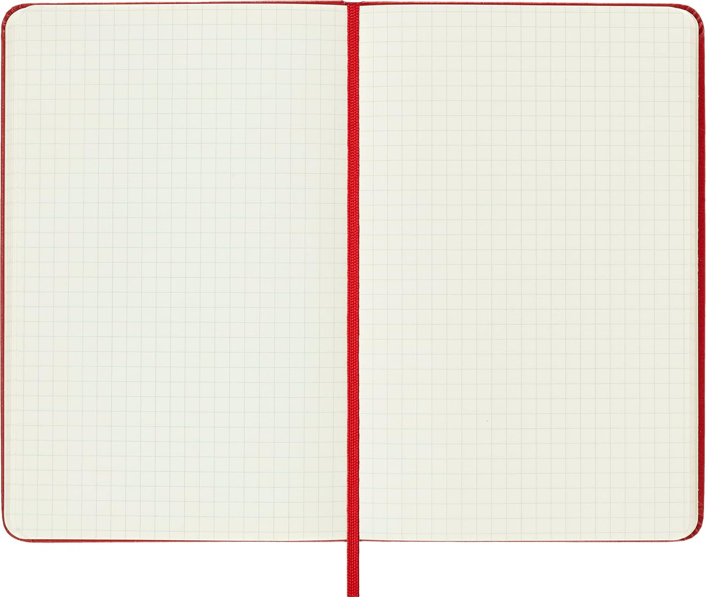 Moleskine Classic Notebook, Large, Squared, Red, Hard Cover (5 x 8.25)