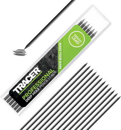 Tracer 2.8mm Carbide Tipped Lead 3-Pack with Anti-Snap Case - Lead Refill for Mechanical Pencil to Mark Wood, Metal, Ceramic, Glass, Woodworking and Carpenter Pencil Tool Use - ALPC1