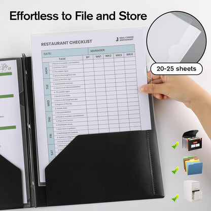 KTRIO Clear Folders Sleeves Plastic Documents Project Pockets 12 Pack, Fits Letter Size 8.5x11 Paper, L-Shaped File Jackets, Acid-Free Poly Plastic, Transparent
