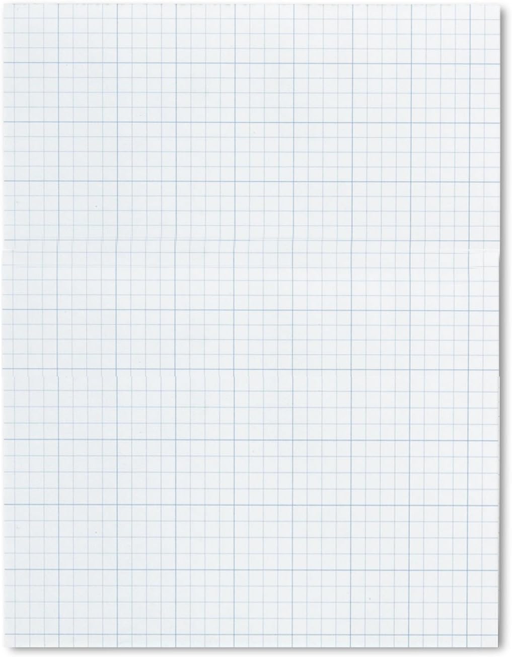 TOPS Cross-Section Pads, 8-1/2" x 11", Glue Top, Graph Rule (10 x 10), 50 Sheets (35101)