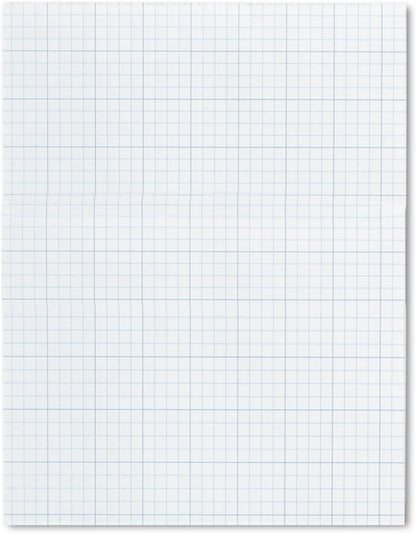 TOPS Cross-Section Pads, 8-1/2" x 11", Glue Top, Graph Rule (10 x 10), 50 Sheets (35101)
