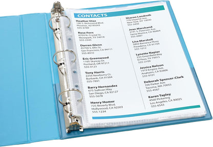 Avery Diamond Clear Heavyweight Sheet Protectors for Mini Binders, Holds 8.5" x 5.5" Sheets, 25ct (77004)