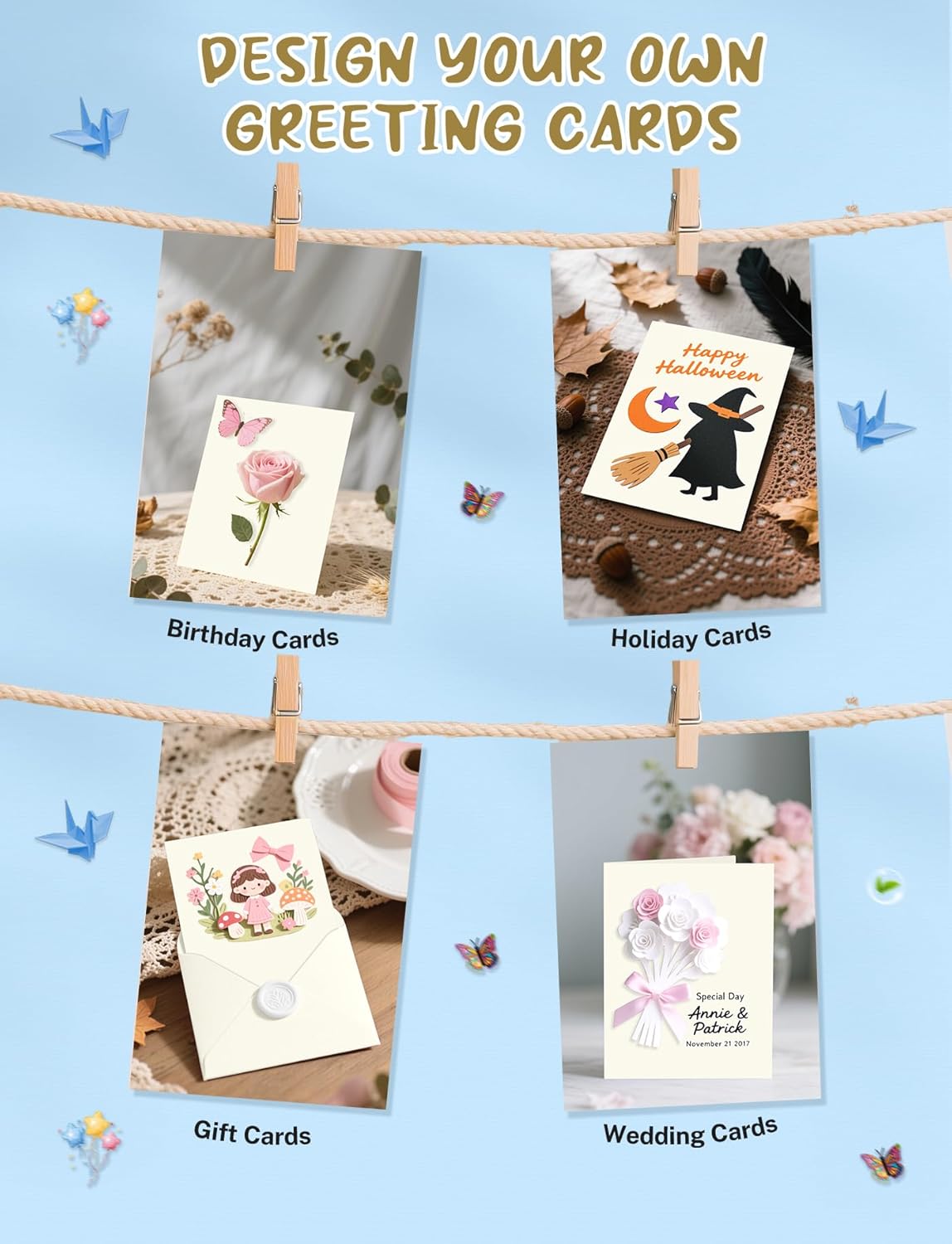 40 Sheets Cream Cardstock Paper 8.5 x 11, Ivory Cardstock Printer Paper 8.5x11, Off White Card Stock Paper 8.5 x 11, 200 GSM Construction Paper for DIY Cards, Greeting Cards, Wedding Invitations