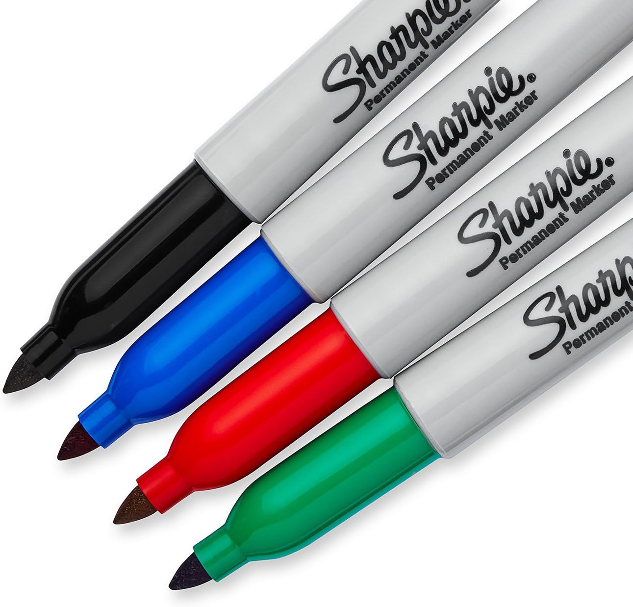 Sharpie Permanent Markers, Fine Point, Black, 12 Count