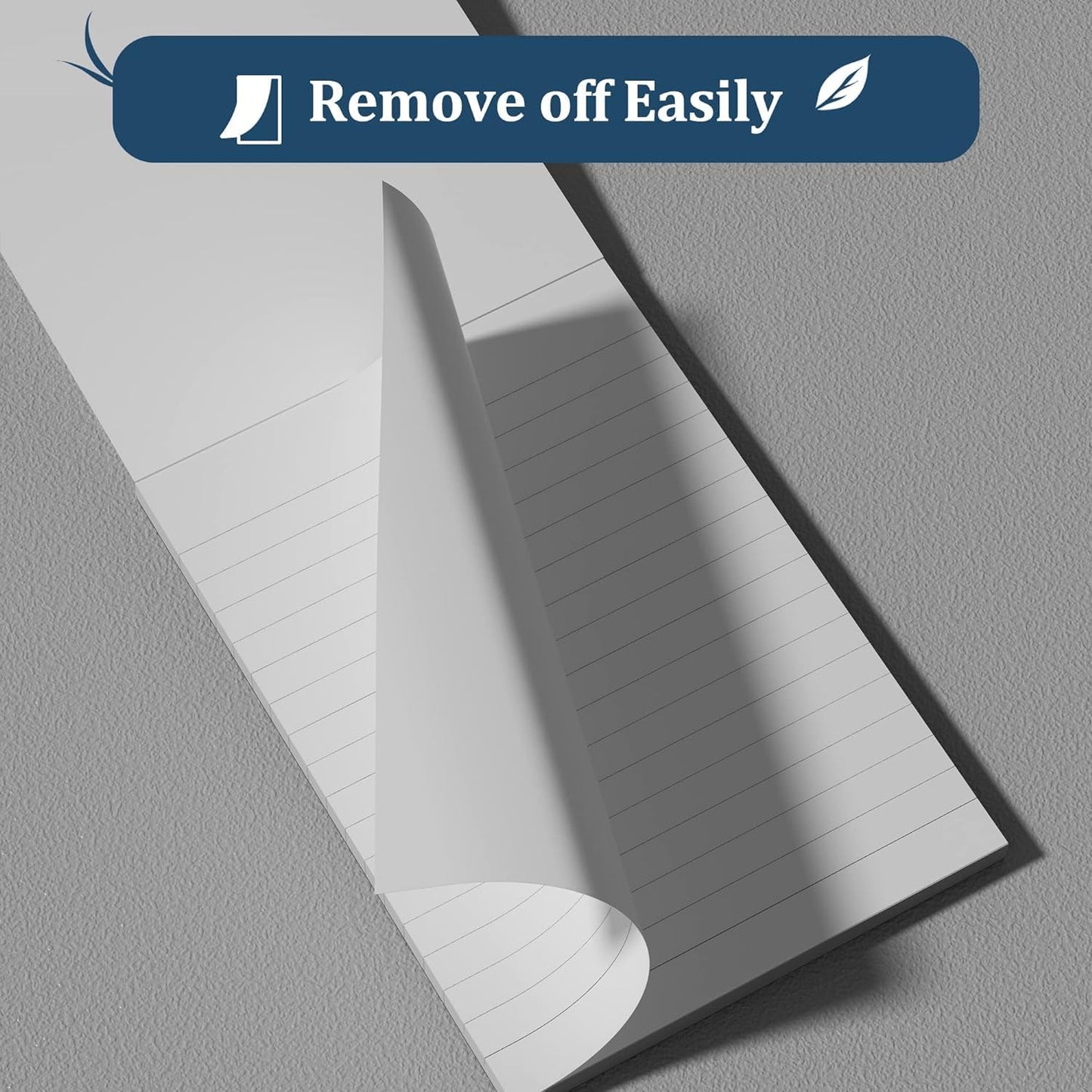 Legal Pads 8.5 x 14 Note Pads, 6 Pack Writing Pads Wide Ruled Notepads, Micro Perforated Notepad, Double-Side Printed Lined Paper Pads 30 Sheets per Notepad, White Legal Pads for Home, Office, School