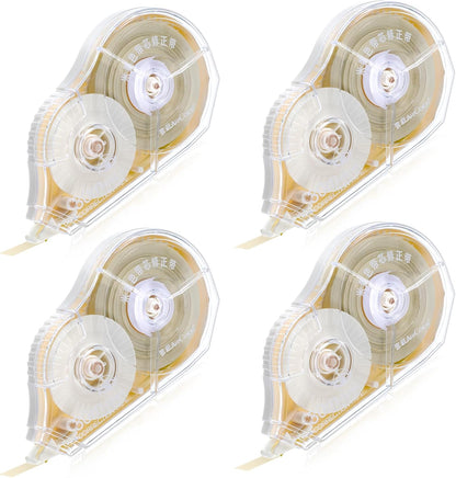 100 Ft Long Correction Tape, Tear-Resistant Beige Correction Tape Smooth Glide Quick Dry Correct Tapes for School Office Supplies, Crafting, Note Taking, Journal (2 Pieces)