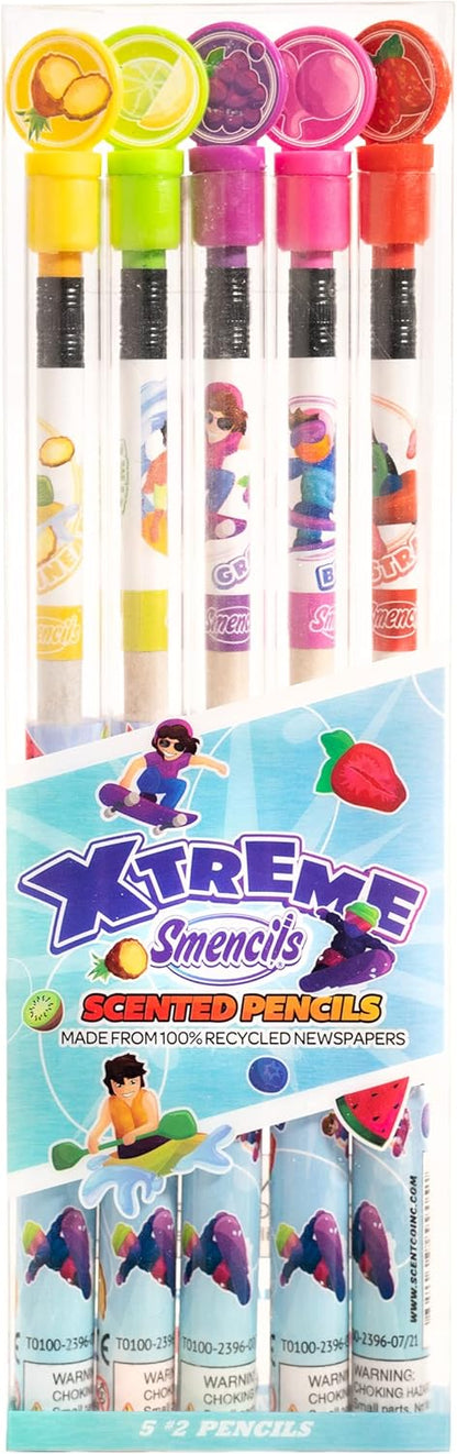 Spring Smencils - HB #2 Scented Pencils, 5 Count, Gifts for Kids, School Supplies, Classroom Rewards, Easter basket stuffers