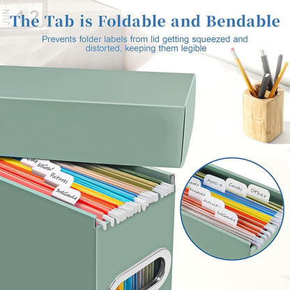 File Organizer Box with Lid & Handle, Thickened Cardboard Hanging File Folder Storage Boxes for Letter Size, Portable Filing Organizer for Office, Home, Classroom, Pink 2 Pack